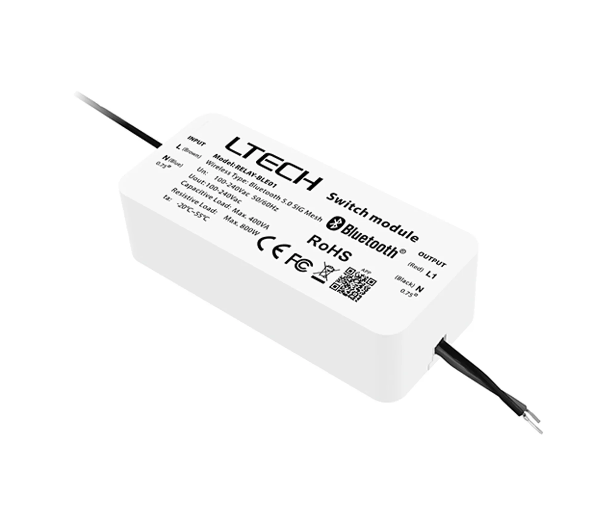 RELAY-BLE01  Bluetooth 5.0 SIG Mesh with high networking capability is reliable and stable